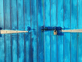 Close-up of wooden door