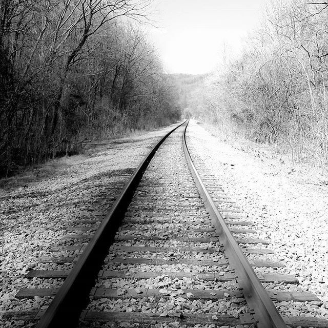 RAILROAD TRACKS IN WINTER