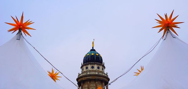 Low angle view of traditional building against sky