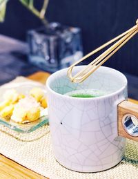 Close-up of drink on table