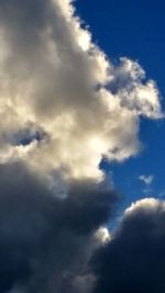 Low angle view of clouds in sky