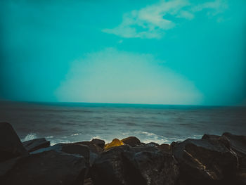 Scenic view of sea against sky