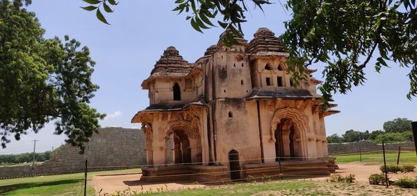 Low angle view of historical building against sky