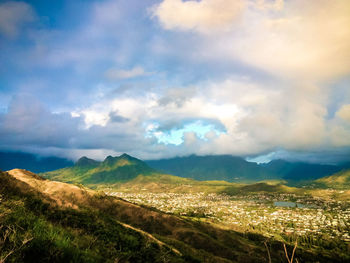 Scenic view of landscape against sky