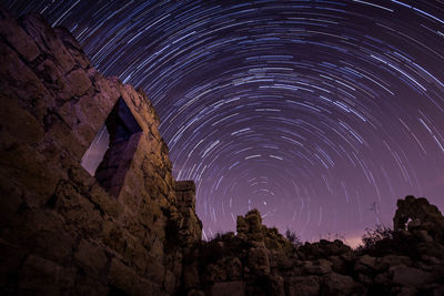 Low angle view of sky at night