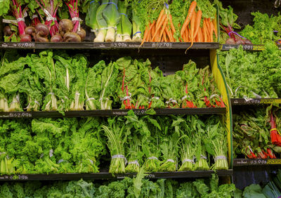 Close-up of fresh vegetables for sale