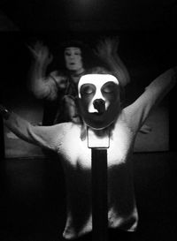 Portrait of woman wearing mask