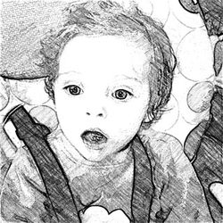 Portrait of cute baby