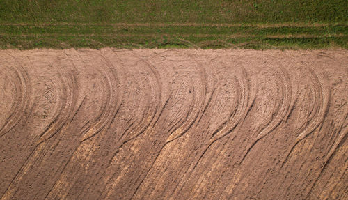 Full frame shot of cracked land