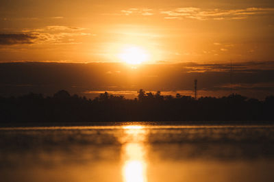 Scenic view of sunset