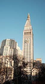 Low angle view of buildings against sky