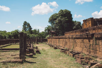 Old historical building in forest