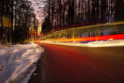 View of road in winter