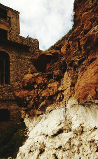 Low angle view of castle against sky