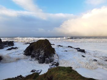 Scenic view of sea against sky