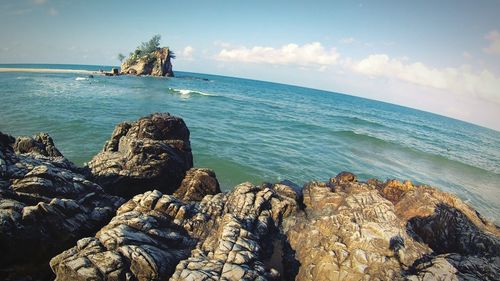 Scenic view of sea against sky