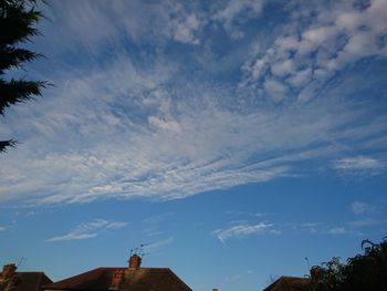 Low angle view of built structure against sky