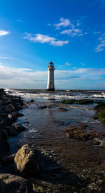 Lighthouse at seaside