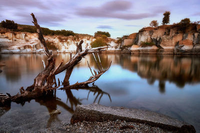 Scenic view of lake