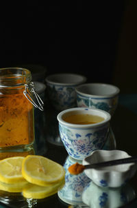 Close-up of drink on table