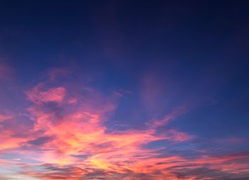 Low angle view of dramatic sky