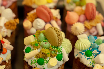 Close-up of cupcakes