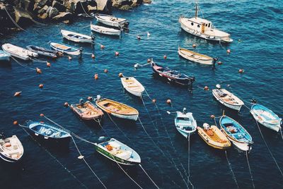 Boats in sea