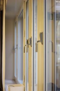 Close-up of closed door