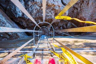 Yellow water in winter