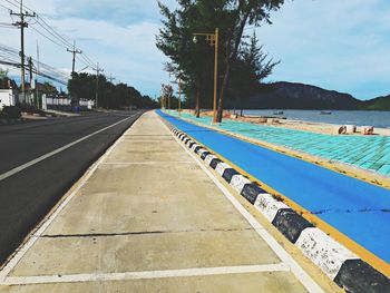 View of swimming pool against sky