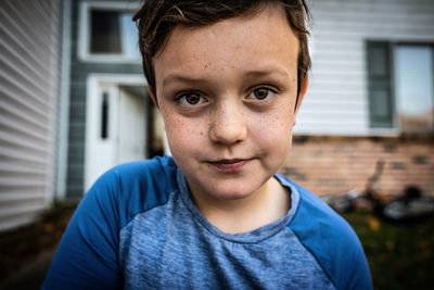 Close-up portrait of boy