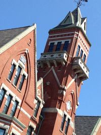 Low angle view of clock tower