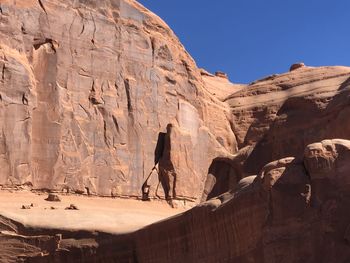 Rock formations on mountain