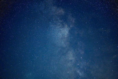 Low angle view of stars in sky