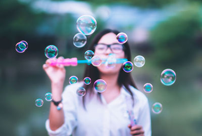 Full frame shot of bubbles