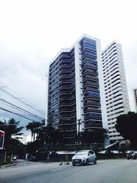 View of city street against sky