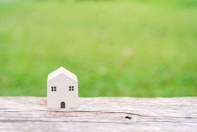 Close-up of toy on table