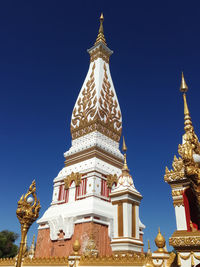 Low angle view of temple against clear sky