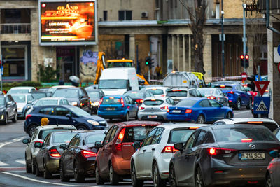 Traffic on city street