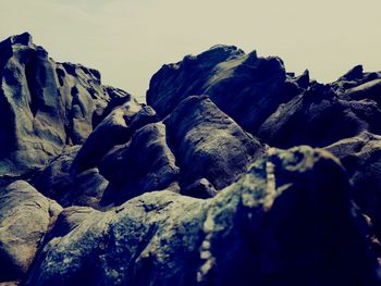 Rock formations against sky