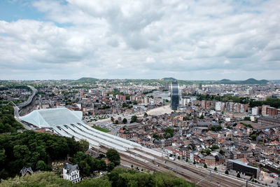 Aerial view of townscape