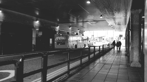 View of subway station
