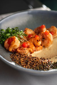Close-up of food in plate