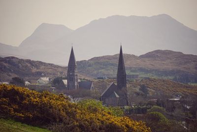 Panoramic view of the hills of connemara