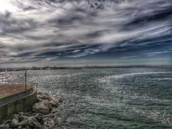 Scenic view of sea against sky