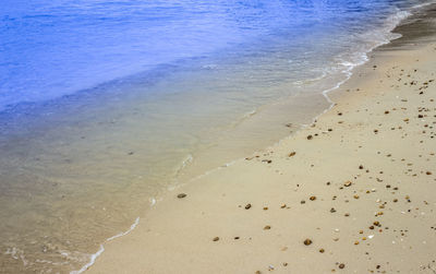 High angle view of beach