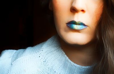 Close-up portrait of woman