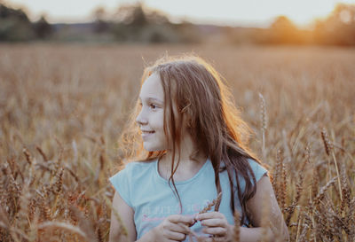 Woman in a field