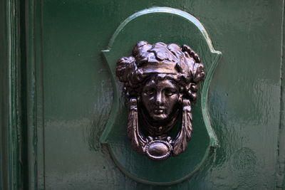Close-up of door knocker
