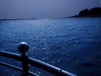 Close-up of sea against sky